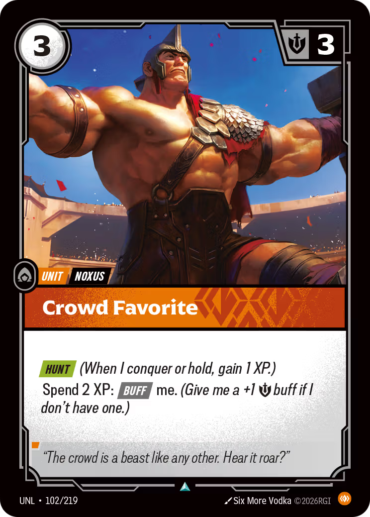 102/219 Crowd Favorite - Uncommon - Unleashed
