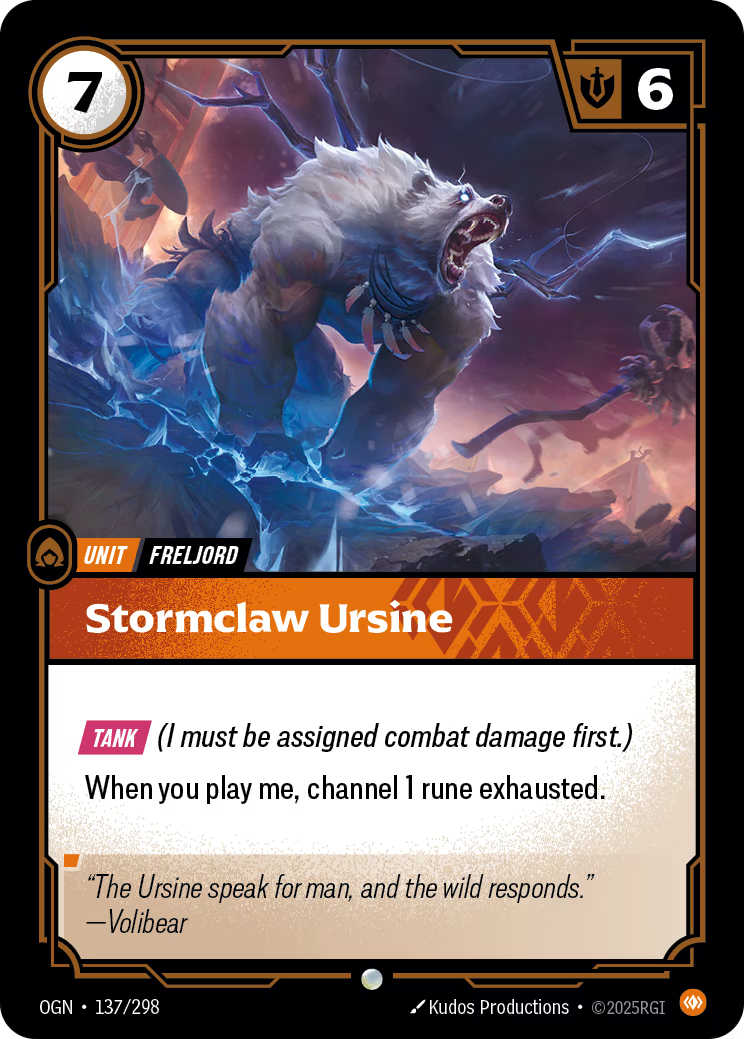 137/298 Stormclaw Ursine - Common - Origins
