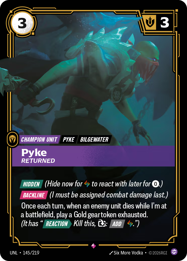 145/219 Pyke, Returned - Rare - Unleashed