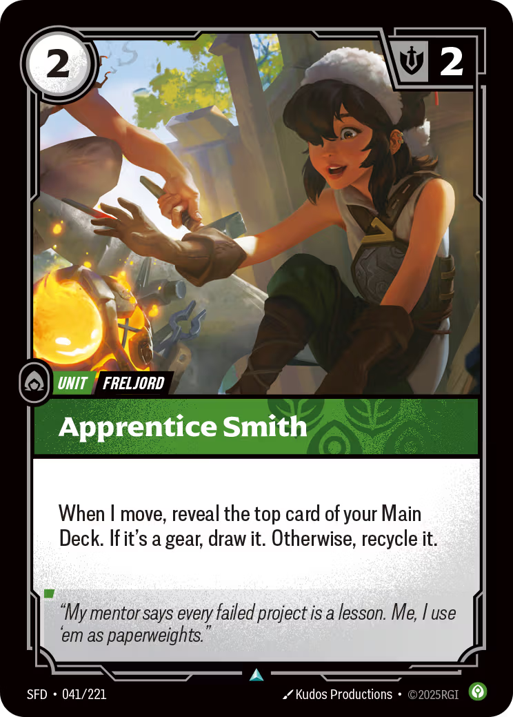 041/221 Apprentice Smith - Uncommon - Spiritforged