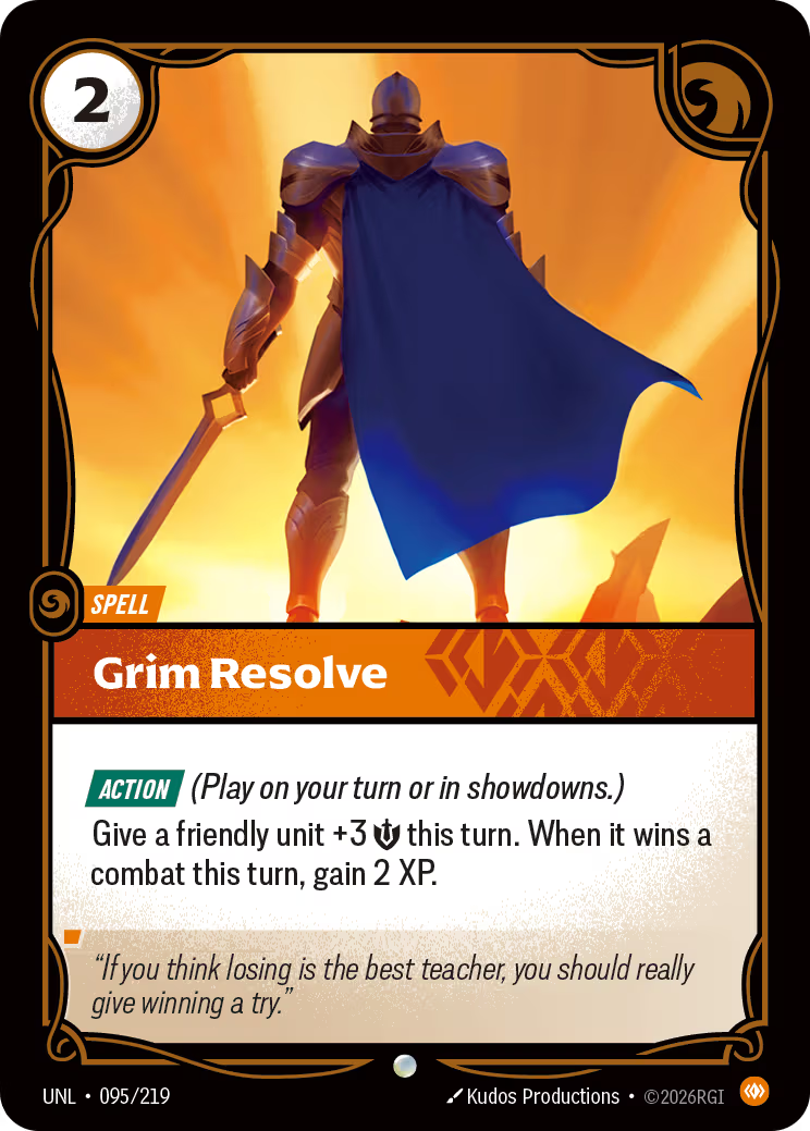 095/219 Grim Resolve - Common - Unleashed