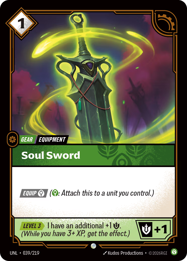 039/219 Soul Sword - Common - Unleashed