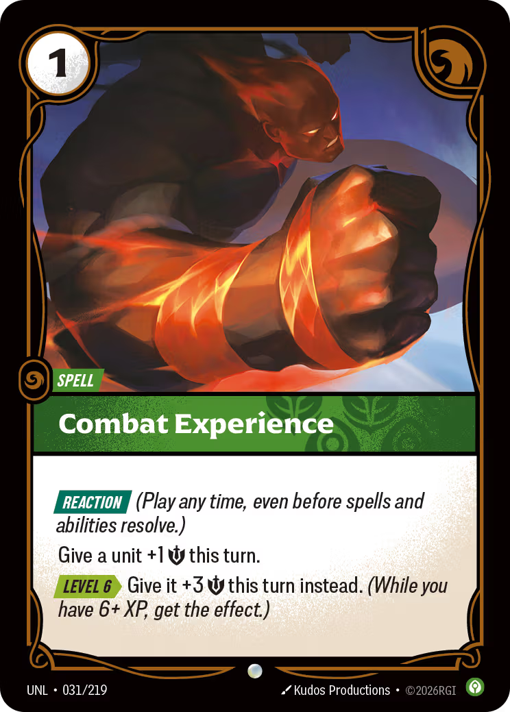 031/219 Combat Experience - Common - Unleashed