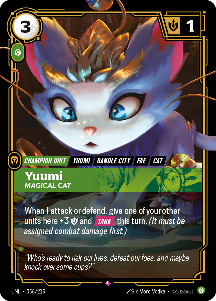 056/219 Yuumi, Magical Cat - Rare - Unleashed