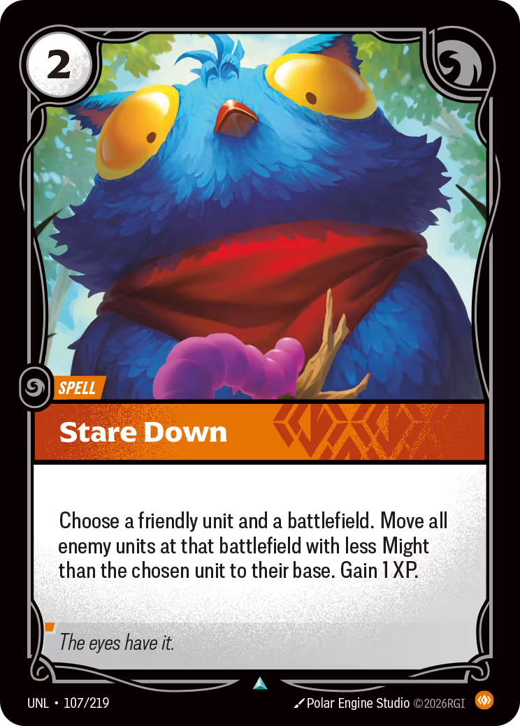 107/219 Stare Down - Uncommon - Unleashed
