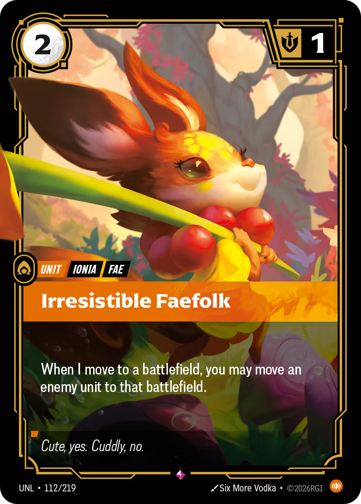112/219 Irresistible Faefolk - Rare - Unleashed