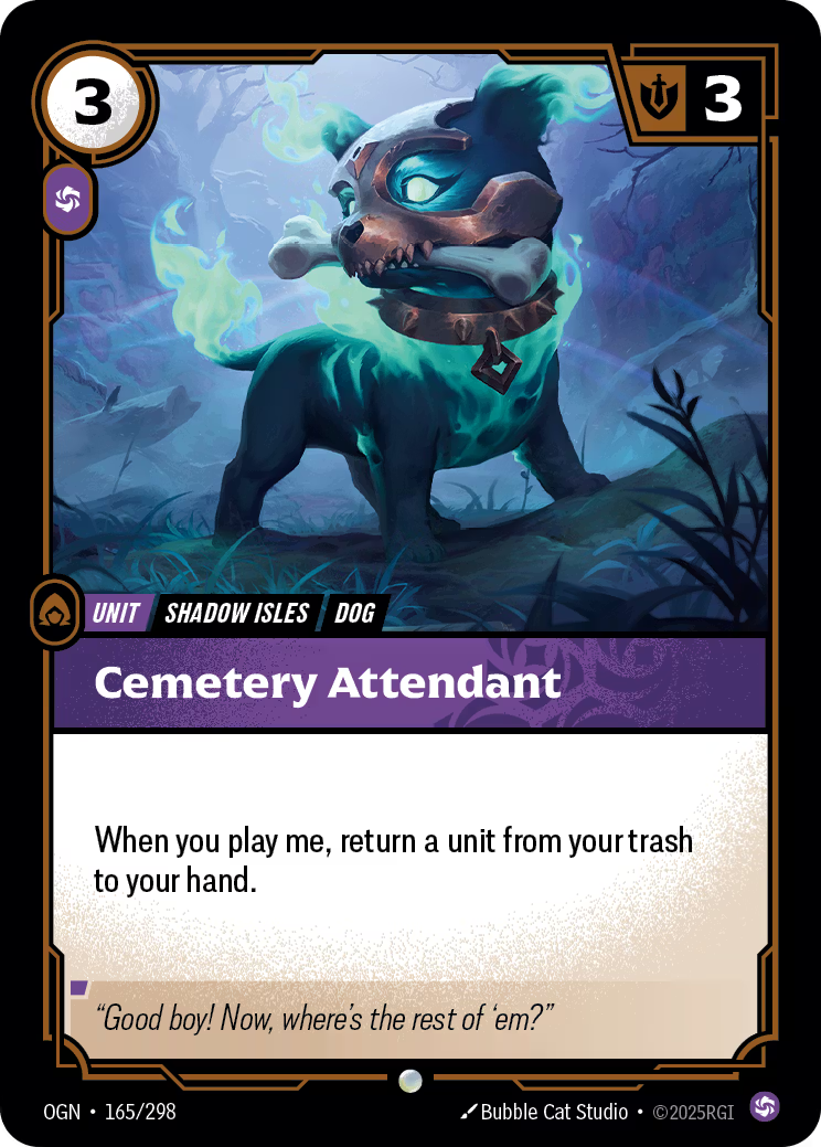 165/298 Cemetery Attendant - Common - Origins