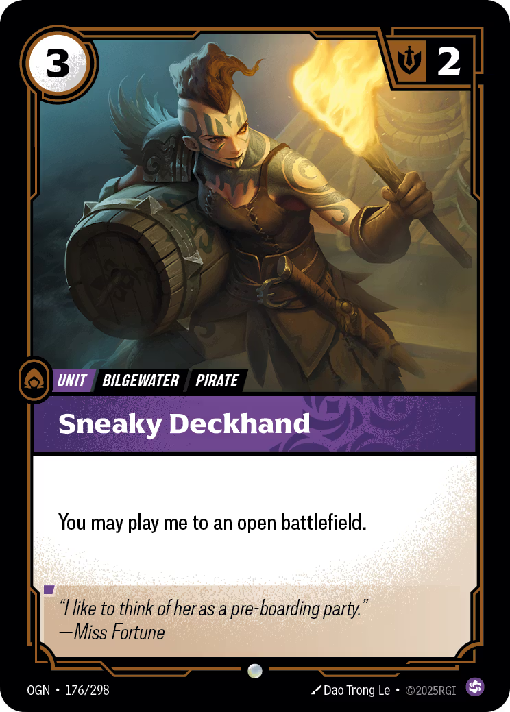 176/298 Sneaky Deckhand - Common - Origins