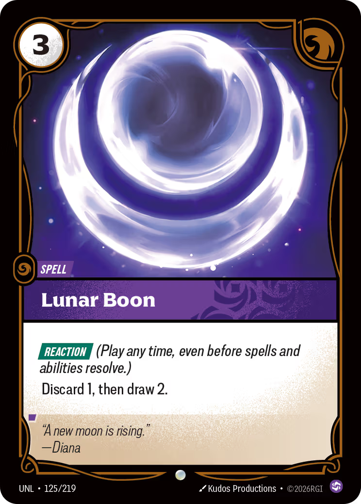 125/219 Lunar Boon - Common - Unleashed