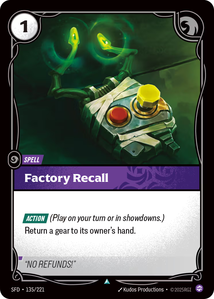 135/221 Factory Recall - Uncommon - Spiritforged