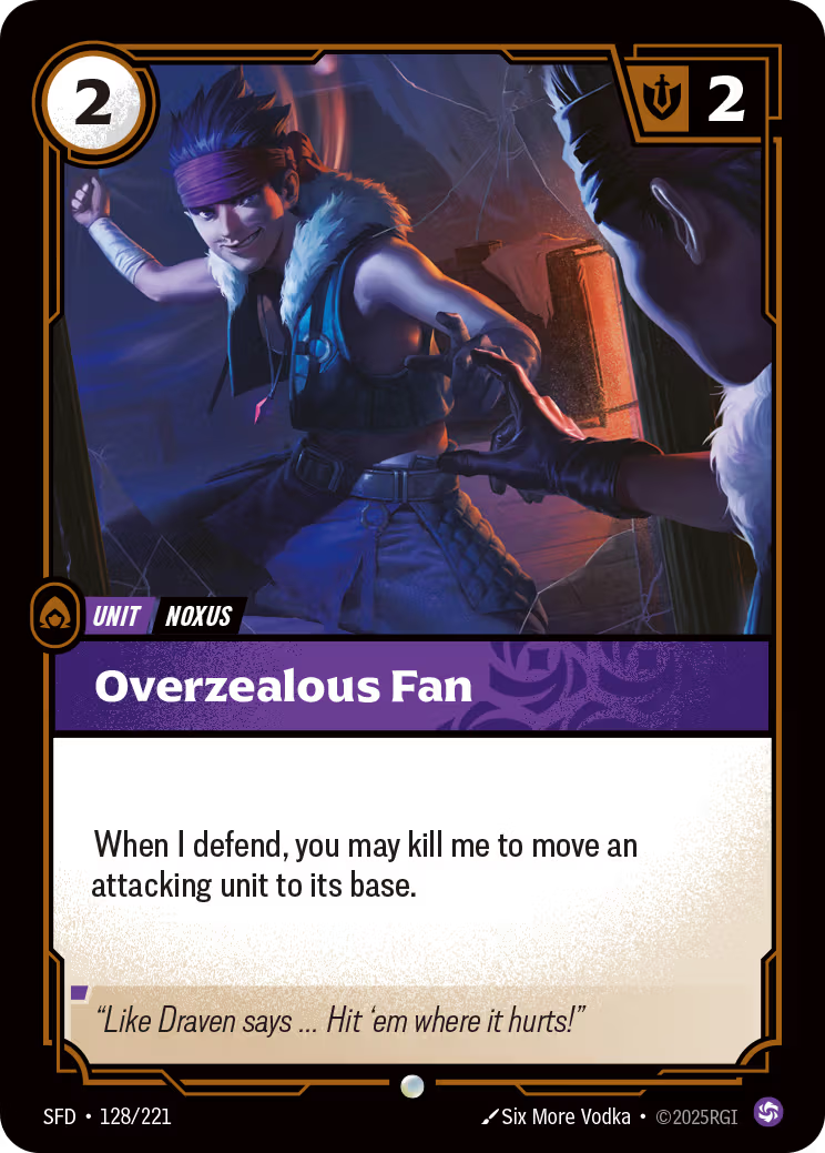 128/221 Overzealous Fan - Common - Spiritforged