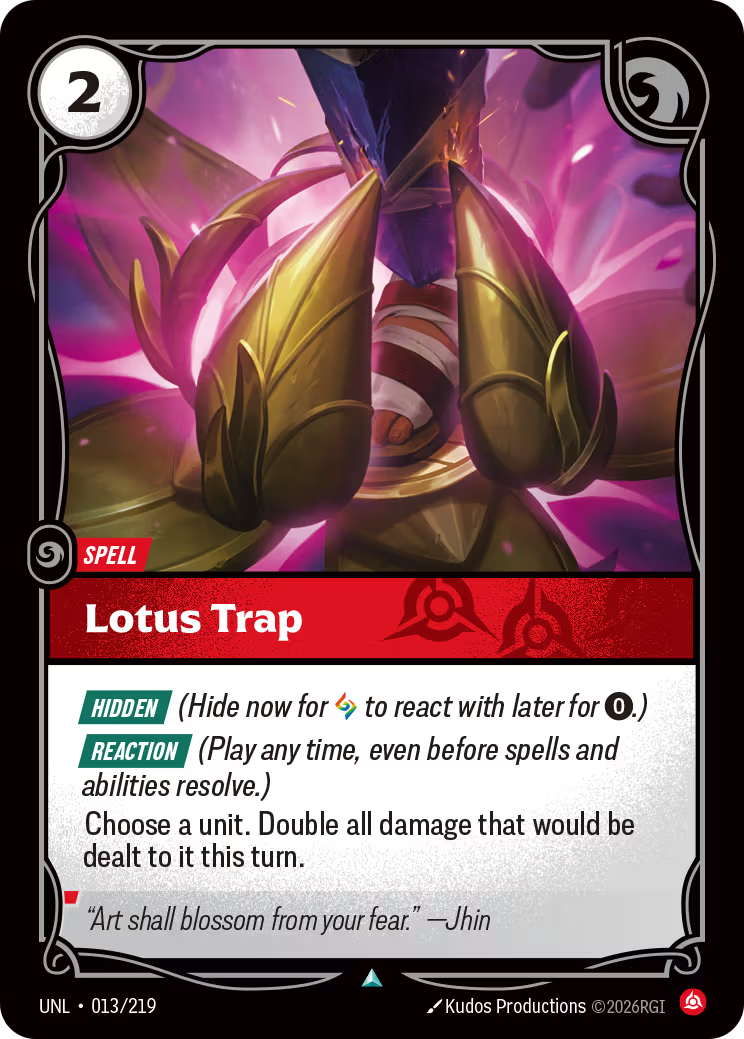 013/219 Lotus Trap - Uncommon - Unleashed