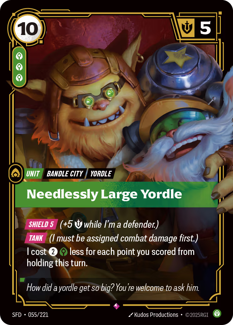 055/221 Needlessly Large Yordle - Rare - Spiritforged