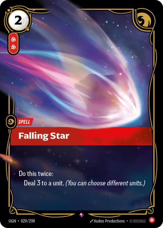 029/298 Falling Star - Rare - Origins