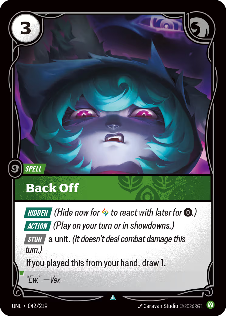 042/219 Back Off - Uncommon - Unleashed