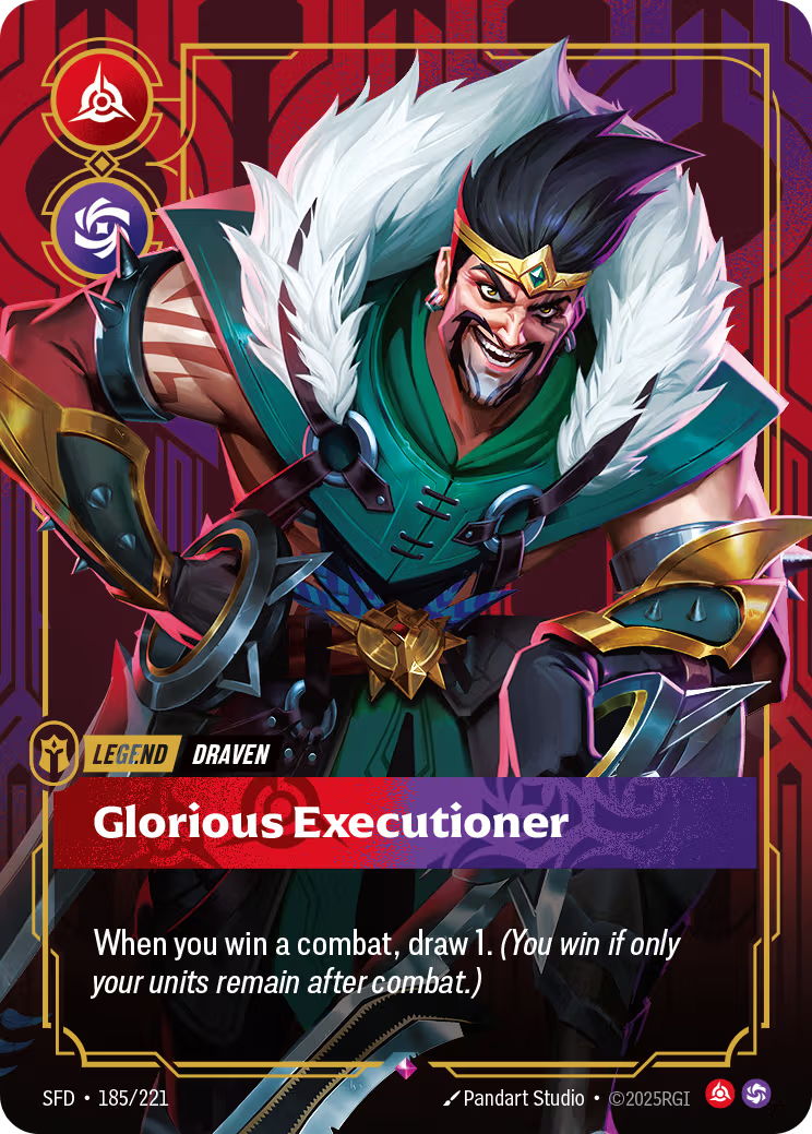 185/221 Draven - Glorious Executioner - Legend - Spiritforged