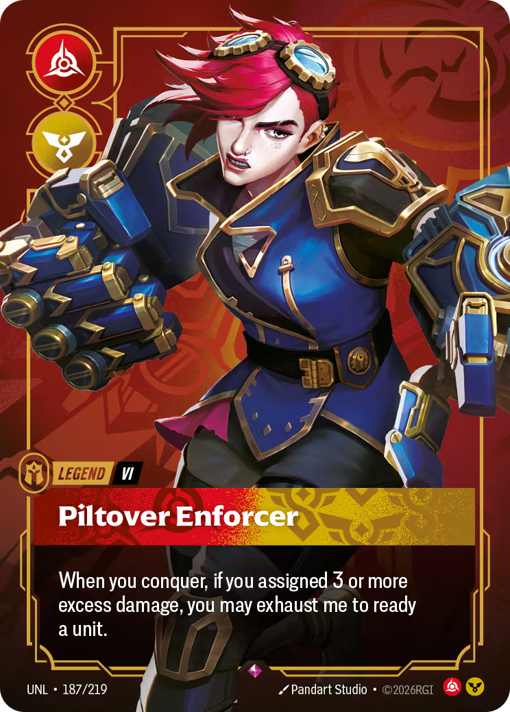 187/219 Vi - Piltover Enforcer - Legend - Unleashed