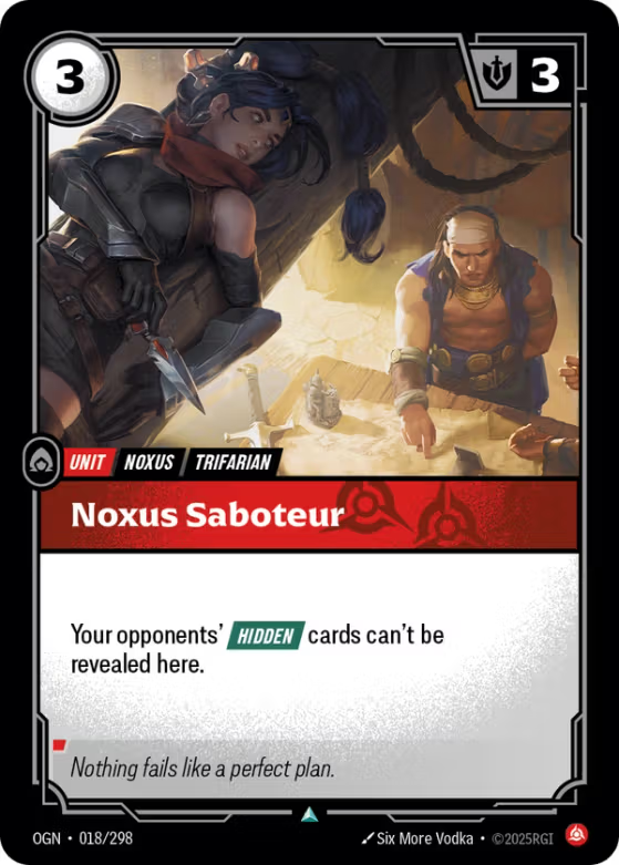 018/298 Noxus Saboteur - Uncommon - Origins