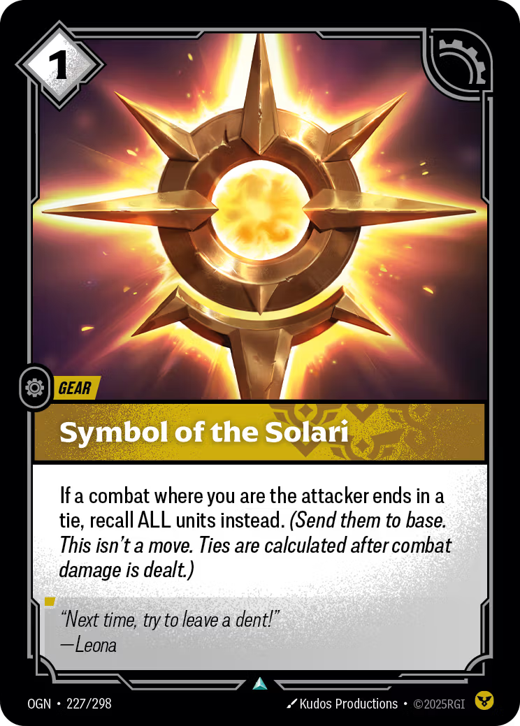 227/298 Symbol of the Solari - Uncommon - Origins