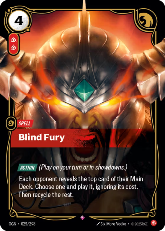 025/298 Blind Fury - Rare - Origins