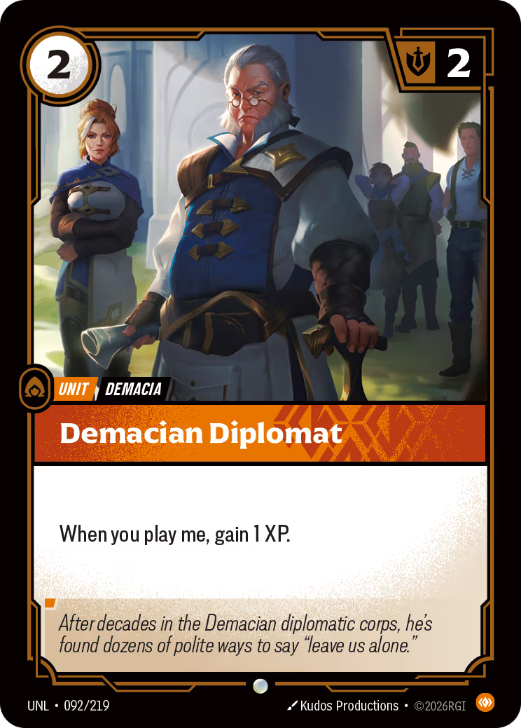 092/219 Demacian Diplomat - Common - Unleashed