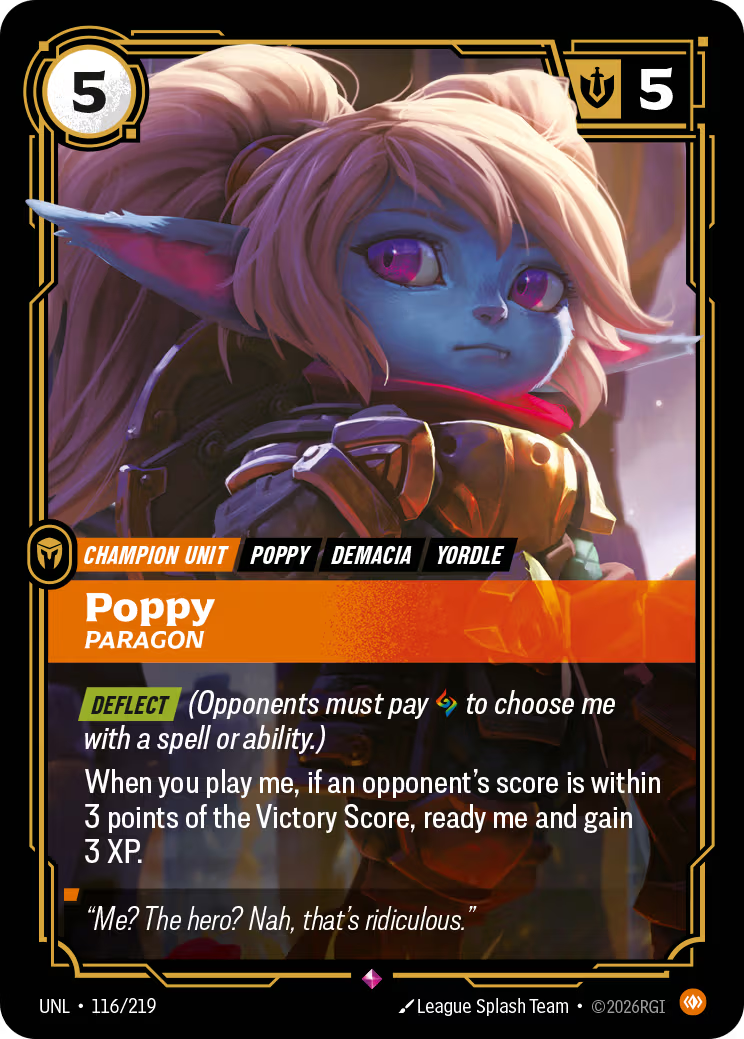 116/219 Poppy, Paragon - Rare - Unleashed