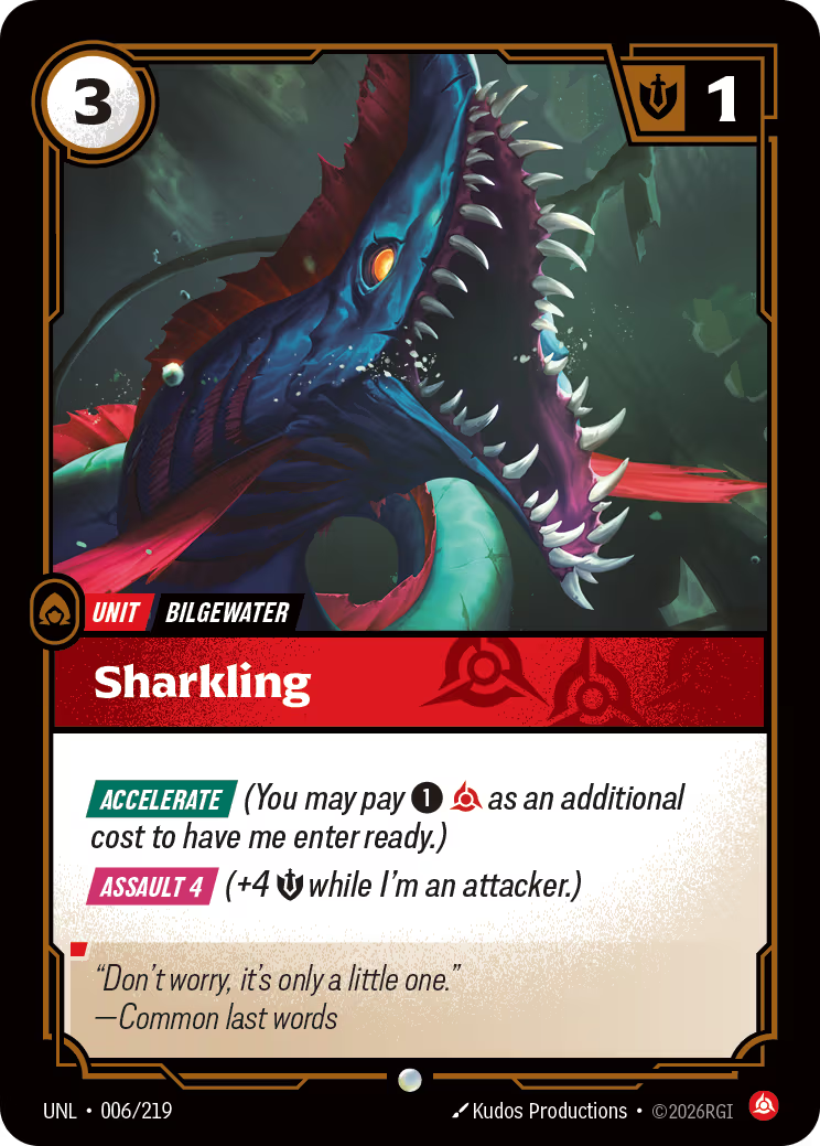 006/219 Sharkling - Common - Unleashed