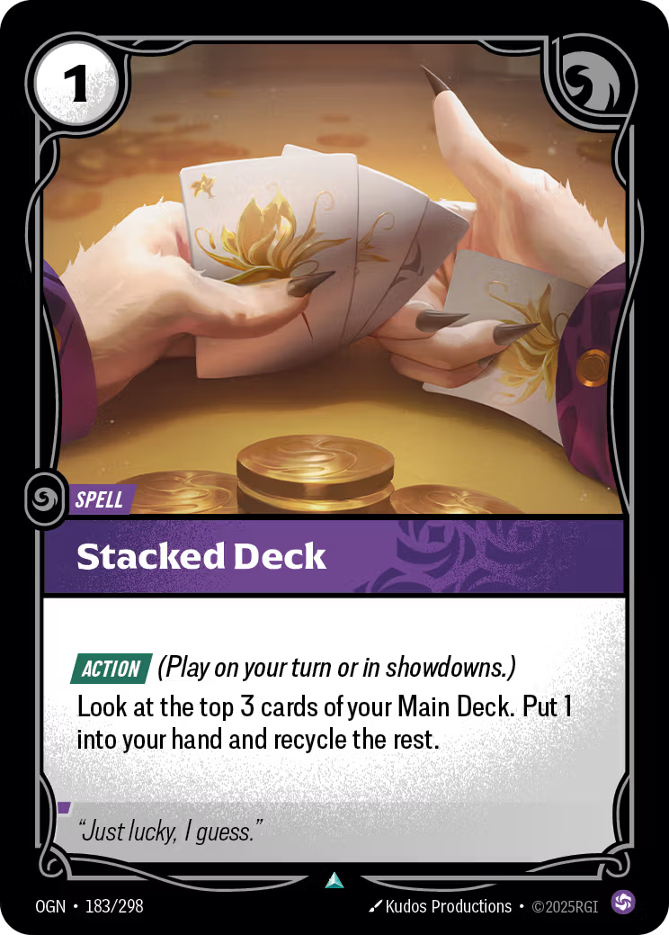 183/298 Stacked Deck - Uncommon - Origins