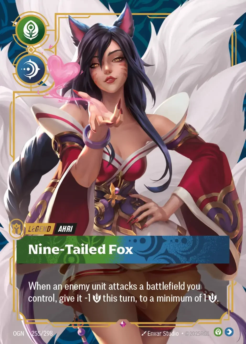 255/298 Ahri - Nine-Tailed Fox - Legend - Origins
