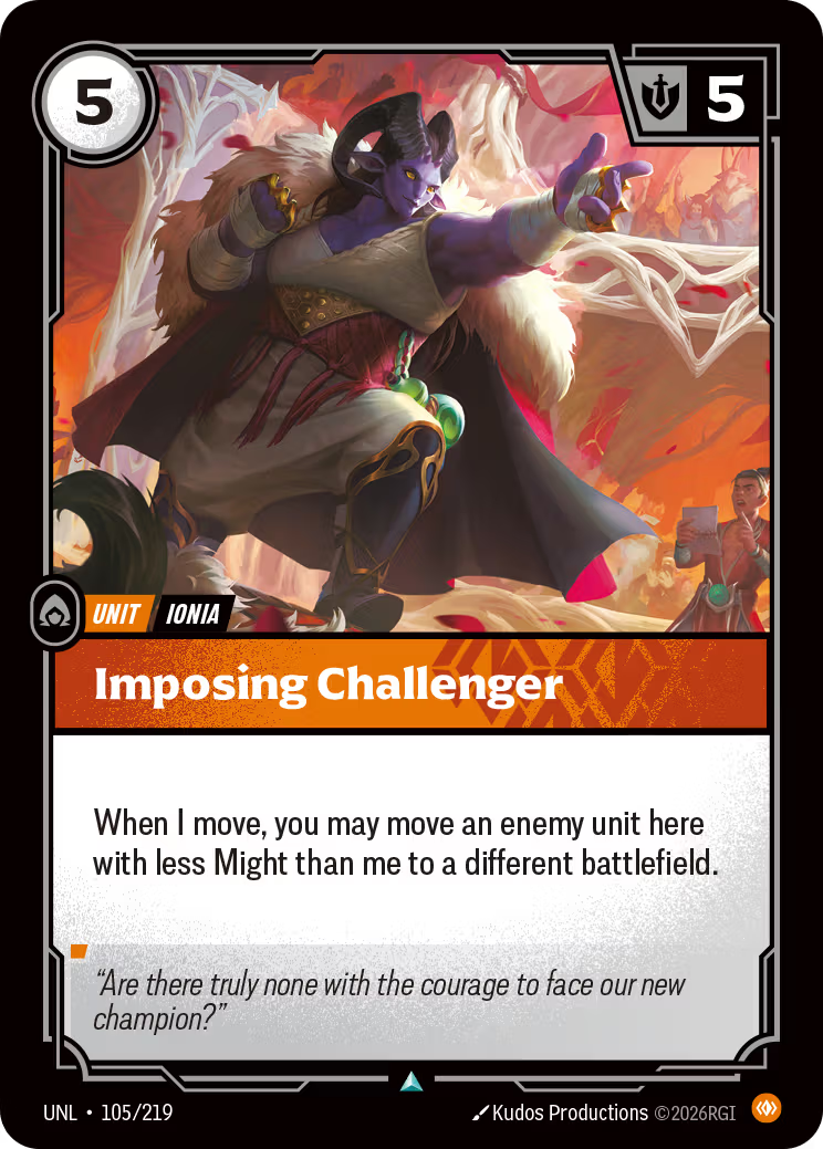 105/219 Imposing Challenger - Uncommon - Unleashed
