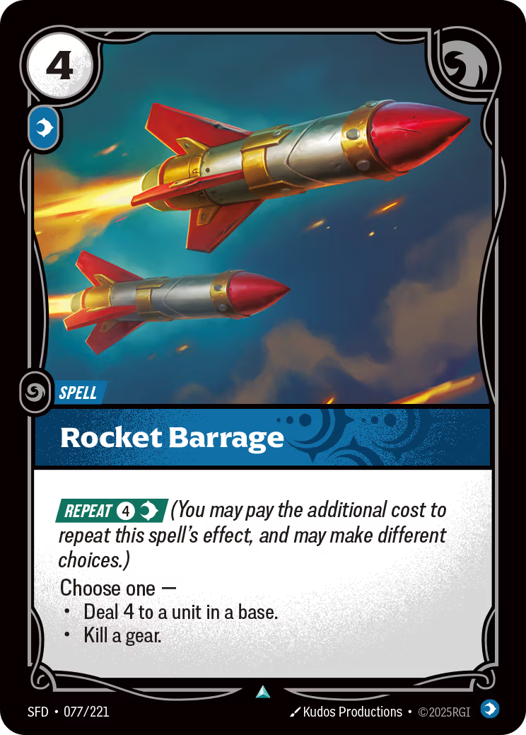 077/221 Rocket Barrage - Uncommon - Spiritforged