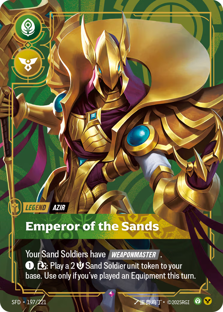 197/221 Azir - Emperor of the Sands - Legend - Spiritforged