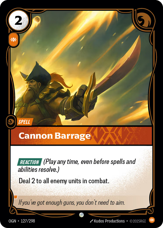 127/298 Cannon Barrage - Common - Origins