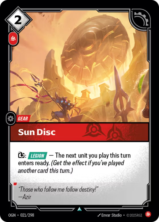 021/298 Sun Disc - Uncommon - Origins