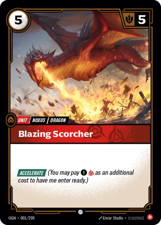 001/298 Blazing Scorcher - Common - Origins