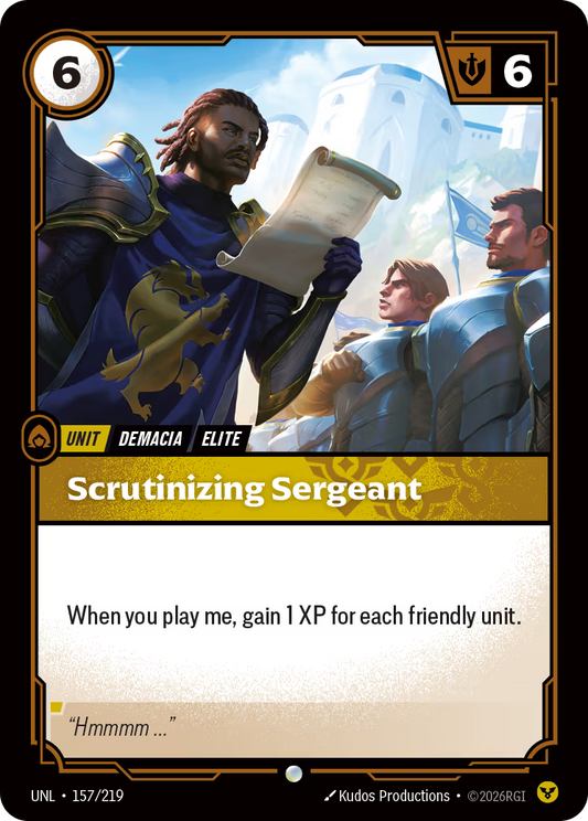 157/219 Scrutinizing Sergeant - Common - Unleashed
