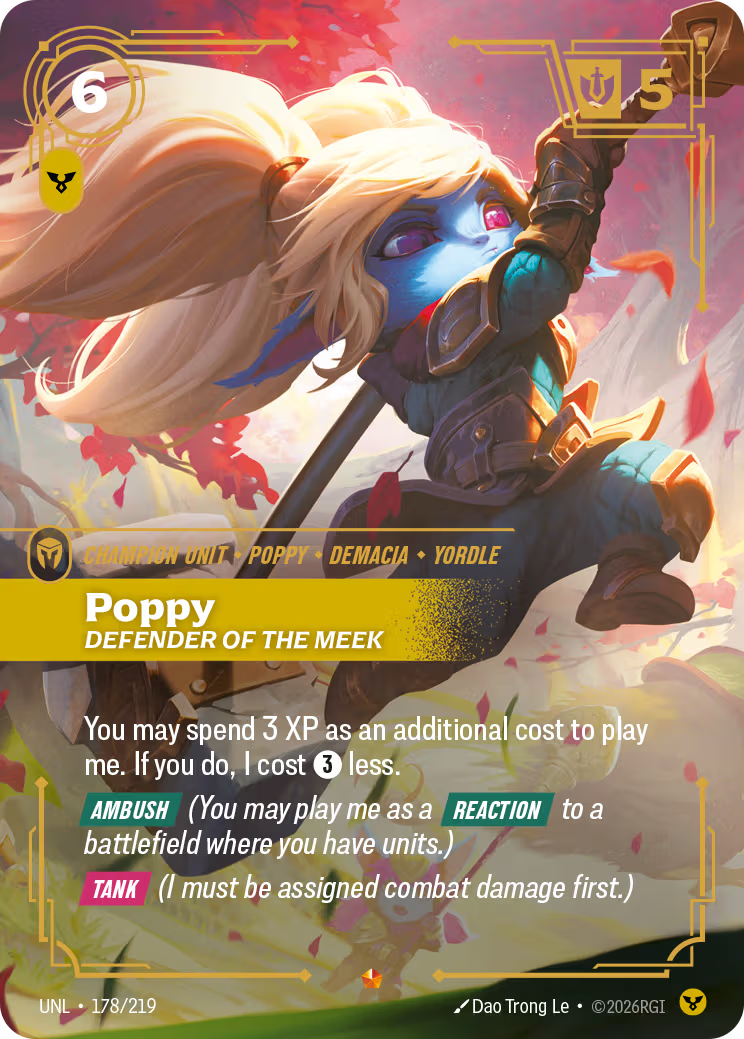 178/219 Poppy, Defender of the Meek - Epic - Unleashed