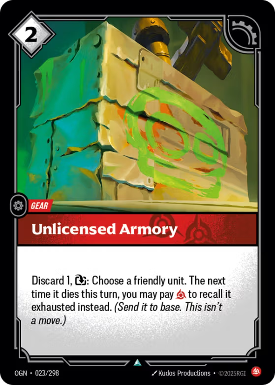 023/298 Unlicensed Armory - Uncommon - Origins