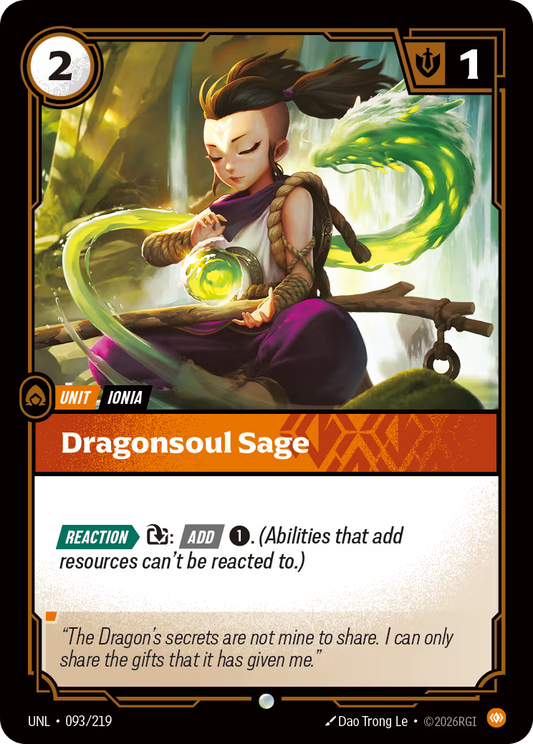 093/219 Dragonsoul Sage - Common - Unleashed