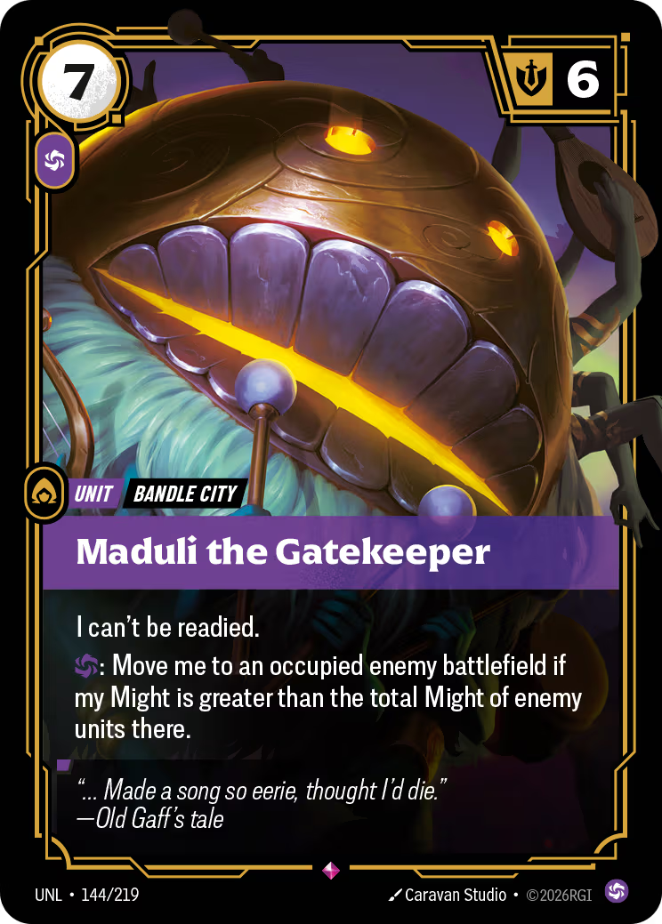 144/219 Maduli the Gatekeeper - Rare - Unleashed