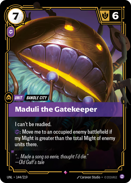 144/219 Maduli the Gatekeeper - Rare - Unleashed