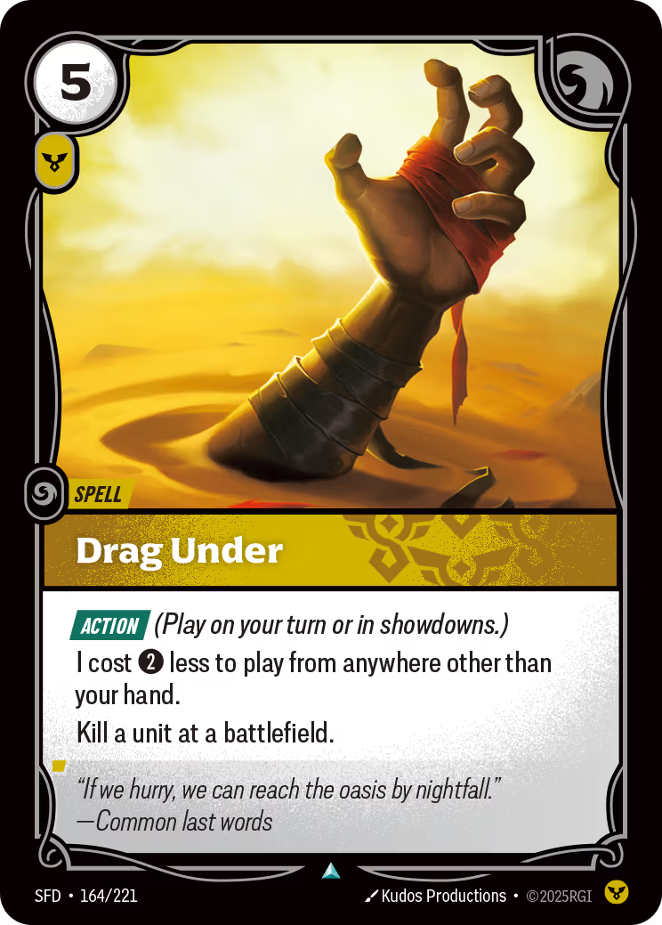 164/221 Drag Under - Uncommon - Spiritforged