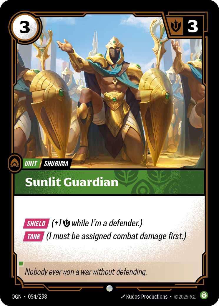 054/298 ￼￼ Sunlit Guardian - Common - Origins