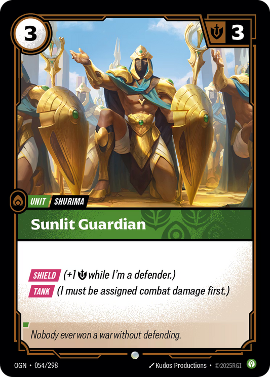 054/298 ￼￼ Sunlit Guardian - Common - Origins