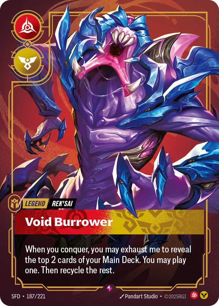 187/221 Rek'sai - Void Burrower - Legend - Spiritforged