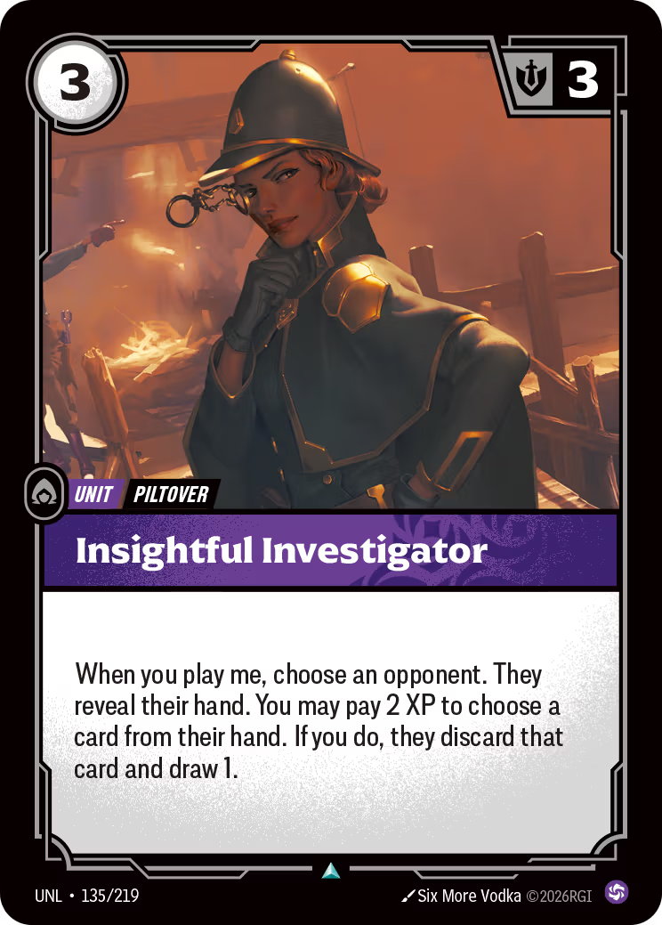 135/219 Insightful Investigator - Uncommon - Unleashed
