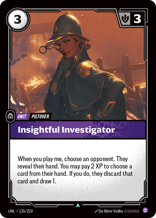 135/219 Insightful Investigator - Uncommon - Unleashed