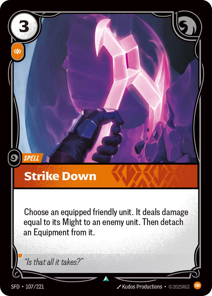 107/221 Strike Down - Uncommon - Spiritforged