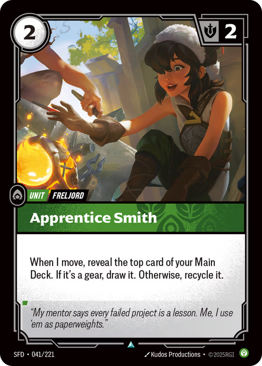 041/221 Apprentice Smith - Uncommon - Spiritforged