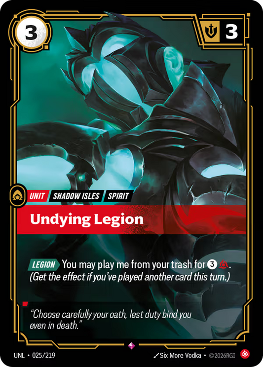 025/219 Undying Legion - Rare - Unleashed